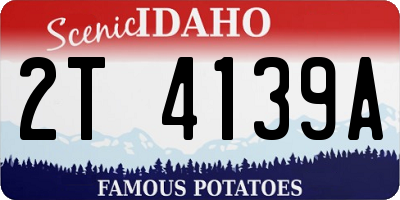 ID license plate 2T4139A