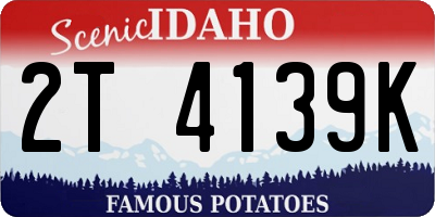 ID license plate 2T4139K