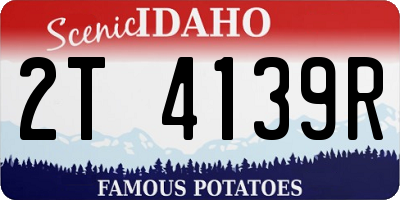 ID license plate 2T4139R