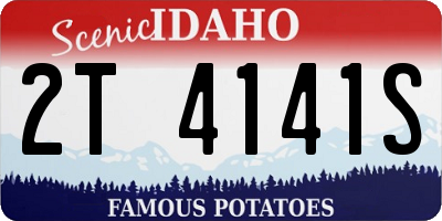 ID license plate 2T4141S