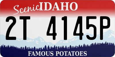 ID license plate 2T4145P