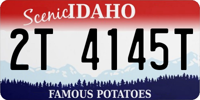 ID license plate 2T4145T
