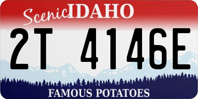 ID license plate 2T4146E