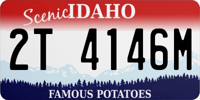 ID license plate 2T4146M