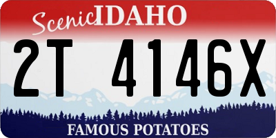 ID license plate 2T4146X