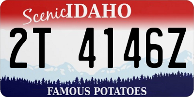 ID license plate 2T4146Z