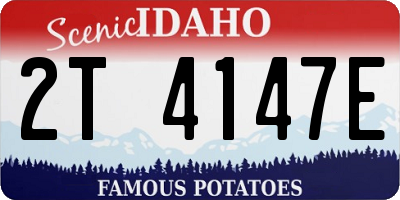 ID license plate 2T4147E