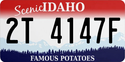 ID license plate 2T4147F
