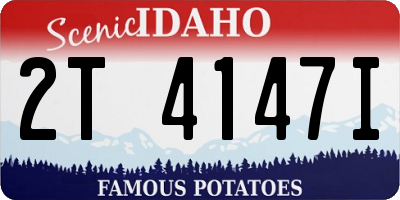 ID license plate 2T4147I