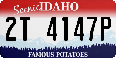 ID license plate 2T4147P