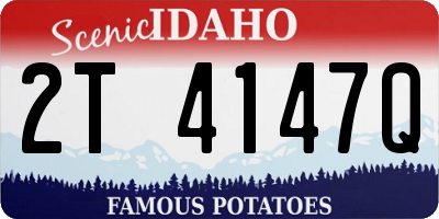 ID license plate 2T4147Q