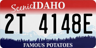 ID license plate 2T4148E