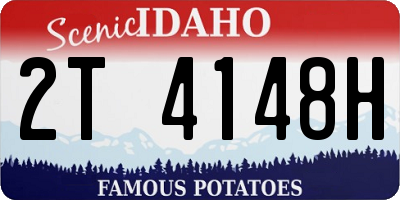 ID license plate 2T4148H