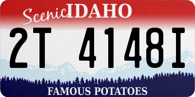 ID license plate 2T4148I
