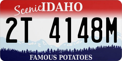 ID license plate 2T4148M