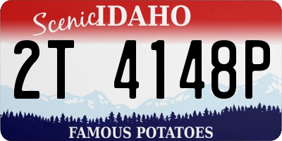 ID license plate 2T4148P