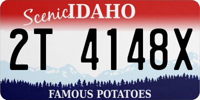 ID license plate 2T4148X