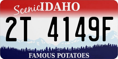 ID license plate 2T4149F