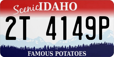 ID license plate 2T4149P
