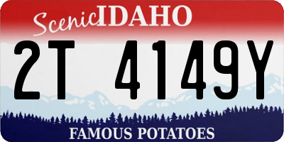 ID license plate 2T4149Y