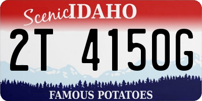 ID license plate 2T4150G