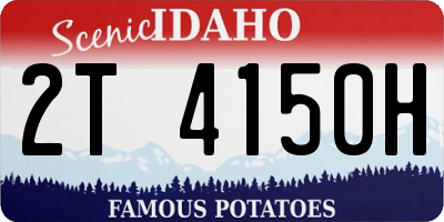 ID license plate 2T4150H