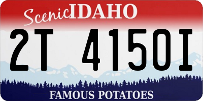 ID license plate 2T4150I
