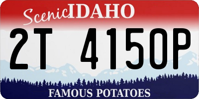 ID license plate 2T4150P