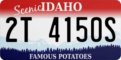 ID license plate 2T4150S