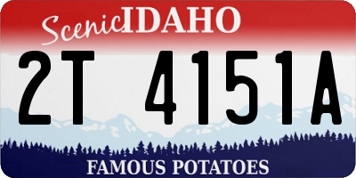 ID license plate 2T4151A