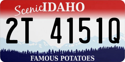 ID license plate 2T4151Q
