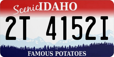 ID license plate 2T4152I