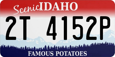 ID license plate 2T4152P