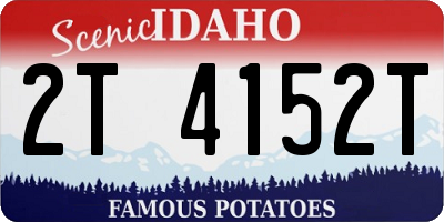 ID license plate 2T4152T