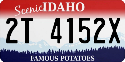 ID license plate 2T4152X