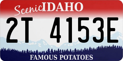 ID license plate 2T4153E