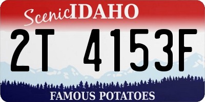ID license plate 2T4153F