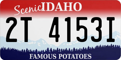 ID license plate 2T4153I