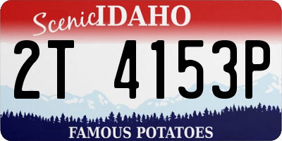 ID license plate 2T4153P