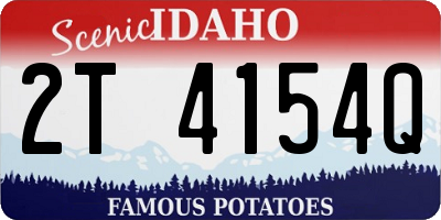 ID license plate 2T4154Q