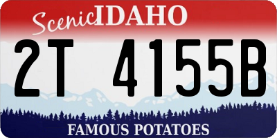 ID license plate 2T4155B