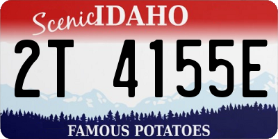 ID license plate 2T4155E