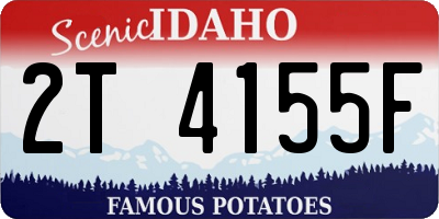 ID license plate 2T4155F