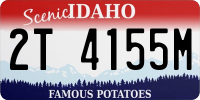 ID license plate 2T4155M