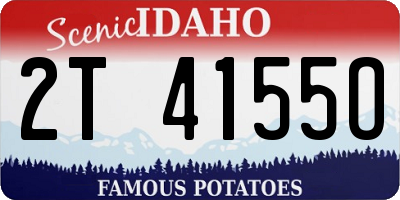ID license plate 2T4155O