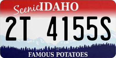 ID license plate 2T4155S