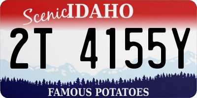 ID license plate 2T4155Y