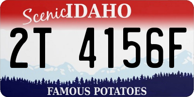 ID license plate 2T4156F