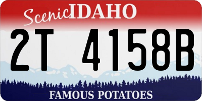 ID license plate 2T4158B