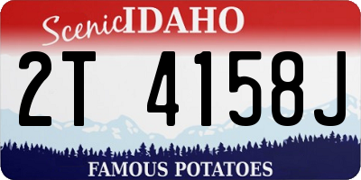 ID license plate 2T4158J